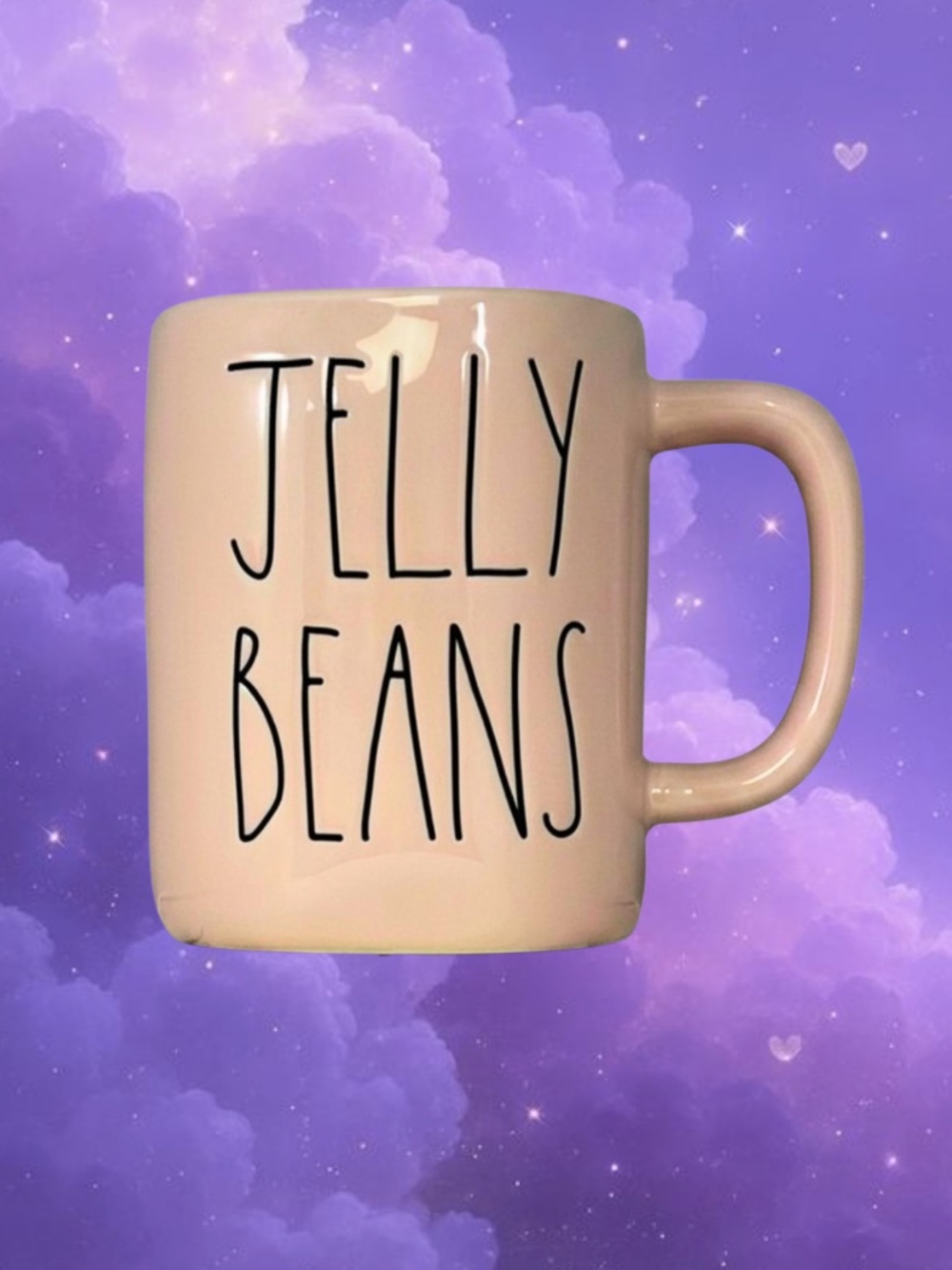 Rae Dunn pink jelly beans mug